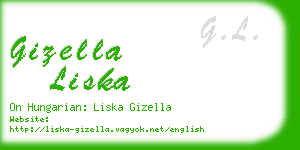 gizella liska business card